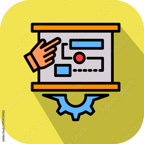 Planner isometric icon