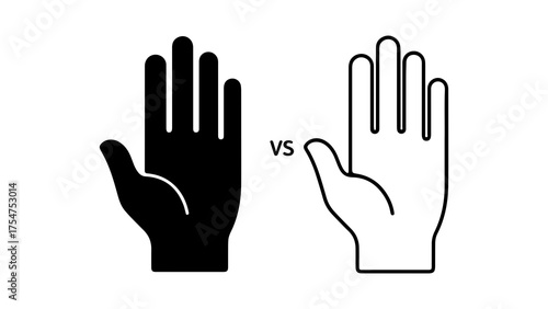 Hands facing each other with transparent background