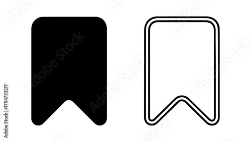 Bookmark icons with transparent background