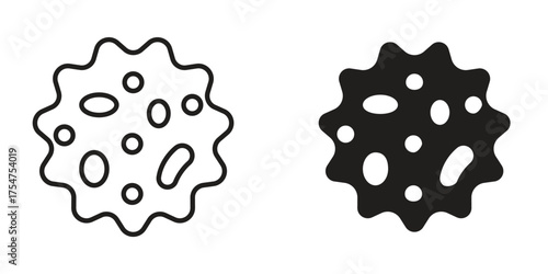 White blood cell icon in vector. Logotype