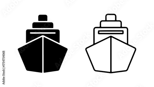 Ship icons with transparent background