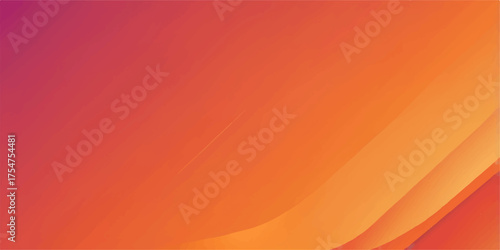 Abstract orange background with dynamic yellow and red wave lines, creating a vibrant energy flow illustration