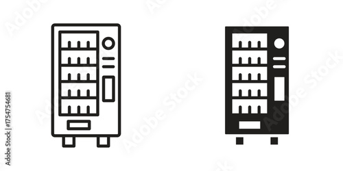 Vending machine icon in vector. Logotype