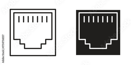 TCP icon in vector. Logotype