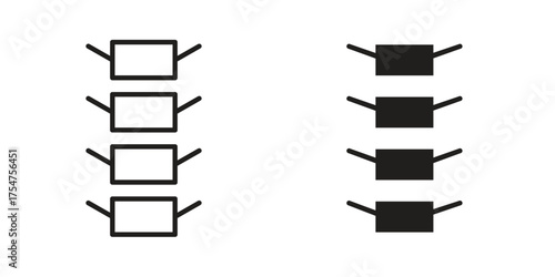 Spinal column icon in vector. Logotype