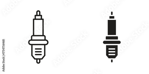 Spark plug icon in vector. Logotype
