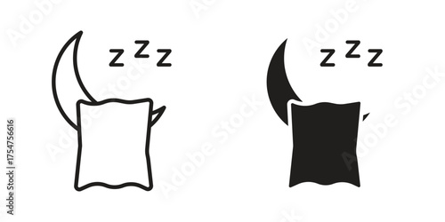Sleep icon in vector. Logotype