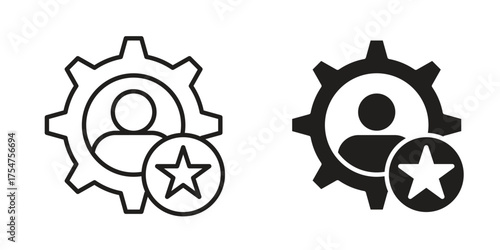 Skills icon in vector. Logotype