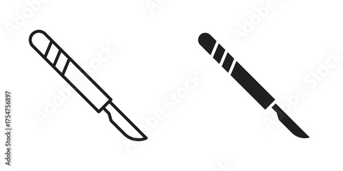 Photos Scalpel icon in vector. Logotype