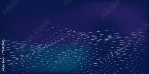 Modern light point Hi-tech digital technology concept. High tech flowing good nice