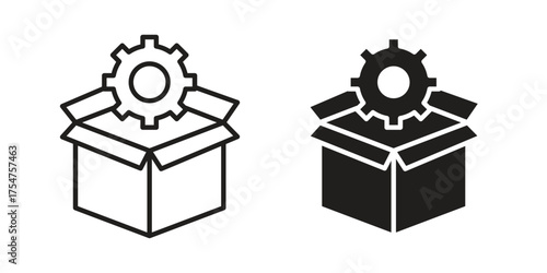 Product management icon in vector. Logotype
