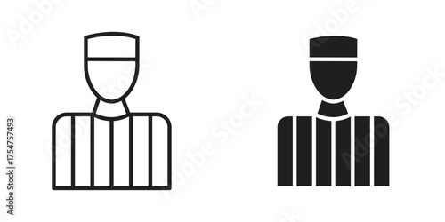 Prisoner icon in vector. Logotype