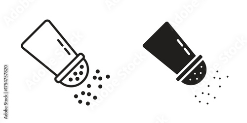 Pepper shaker icon in vector. Logotype