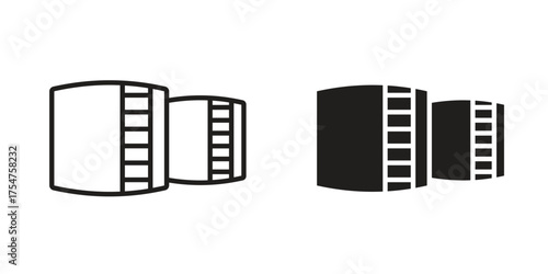 Oil storage icon in vector. Logotype