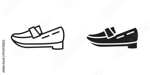 Loafer icon in vector. Logotype