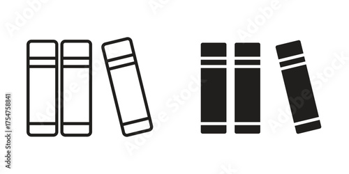 Library icon in vector. Logotype