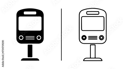 Subway train front view with transparent background