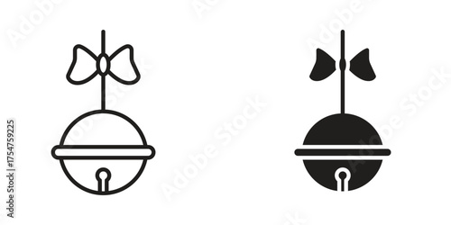 Jingle bell icon in vector. Logotype