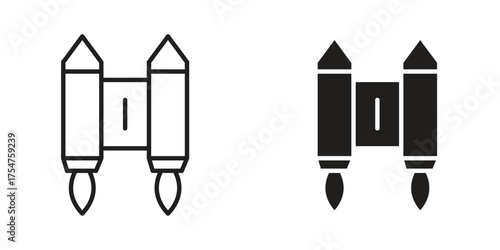 Jetpack icon in vector. Logotype