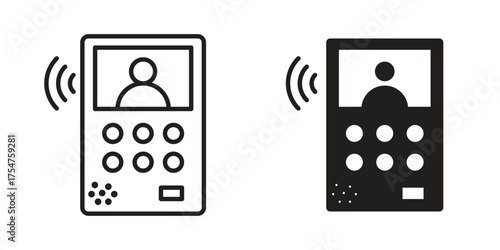 Intercom icon in vector. Logotype