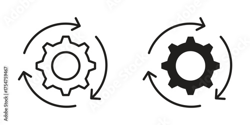 Implementation icon in vector. Logotype