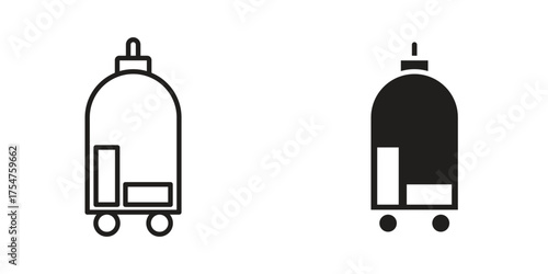 Hotel service icon in vector. Logotype