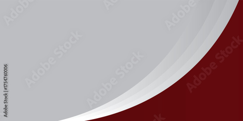 red gray abstract wave background for corporate banner, business presentation, poster, journal cover.