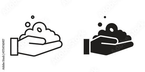 Foam icon in vector. Logotype