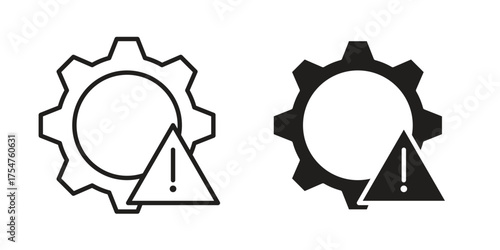 Failure icon in vector. Logotype