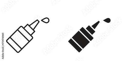 eye drop icon in vector. Logotype