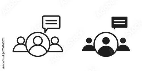 Expert opinion icon in vector. Logotype