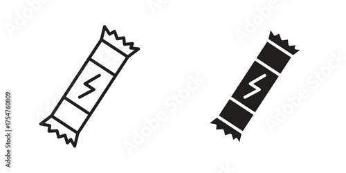 Energy bar icon in vector. Logotype