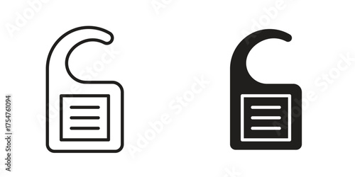 Door hanger icon in vector. Logotype