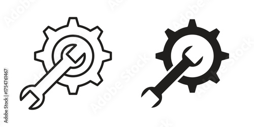 Customized icon in vector. Logotype