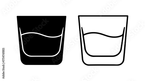 Glass of water with transparent background