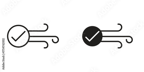 Clean Air icon in vector. Logotype