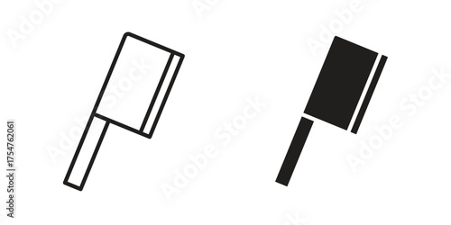 Chopper knife icon in vector. Logotype