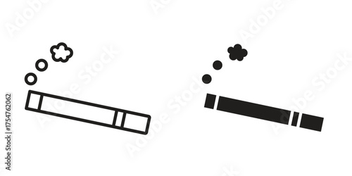 Cigarette icon in vector. Logotype