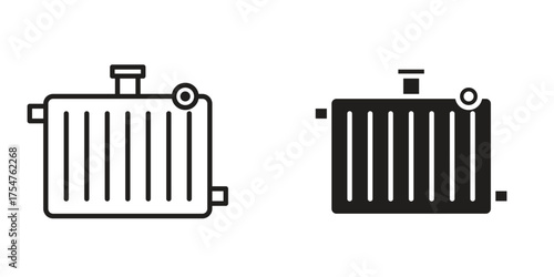 car radiator icon in vector. Logotype