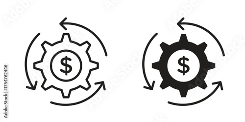 Business model icon in vector. Logotype