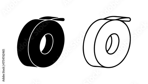 Tape rolls with transparent background