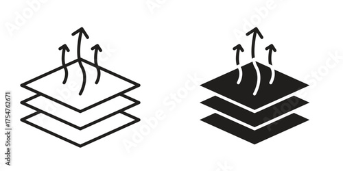 Breathable leather icon in vector. Logotype