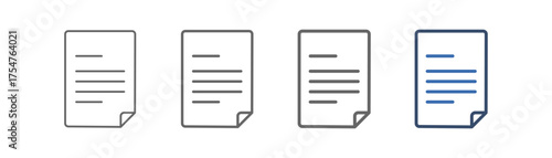 
outline icon sheet document with paper file design