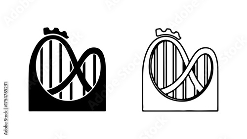 Abstract molecular structure with transparent background