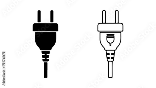 Electrical plugs with transparent background