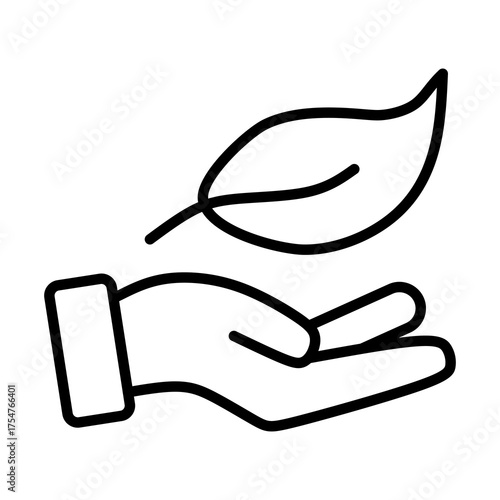 Tree Planting Simple Icon Vector Illustration Concept