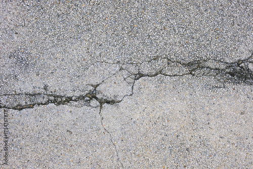 cracked concrete wall