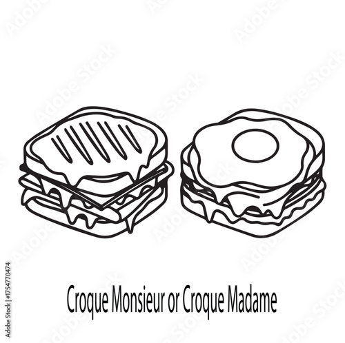 "Croque Monsieur / Croque Madame"