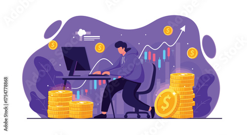 Analyzing stock market trends for financial growth and investment opportunities.