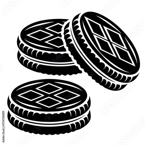 National Tim Tam Day black color design, solid white background (4).eps